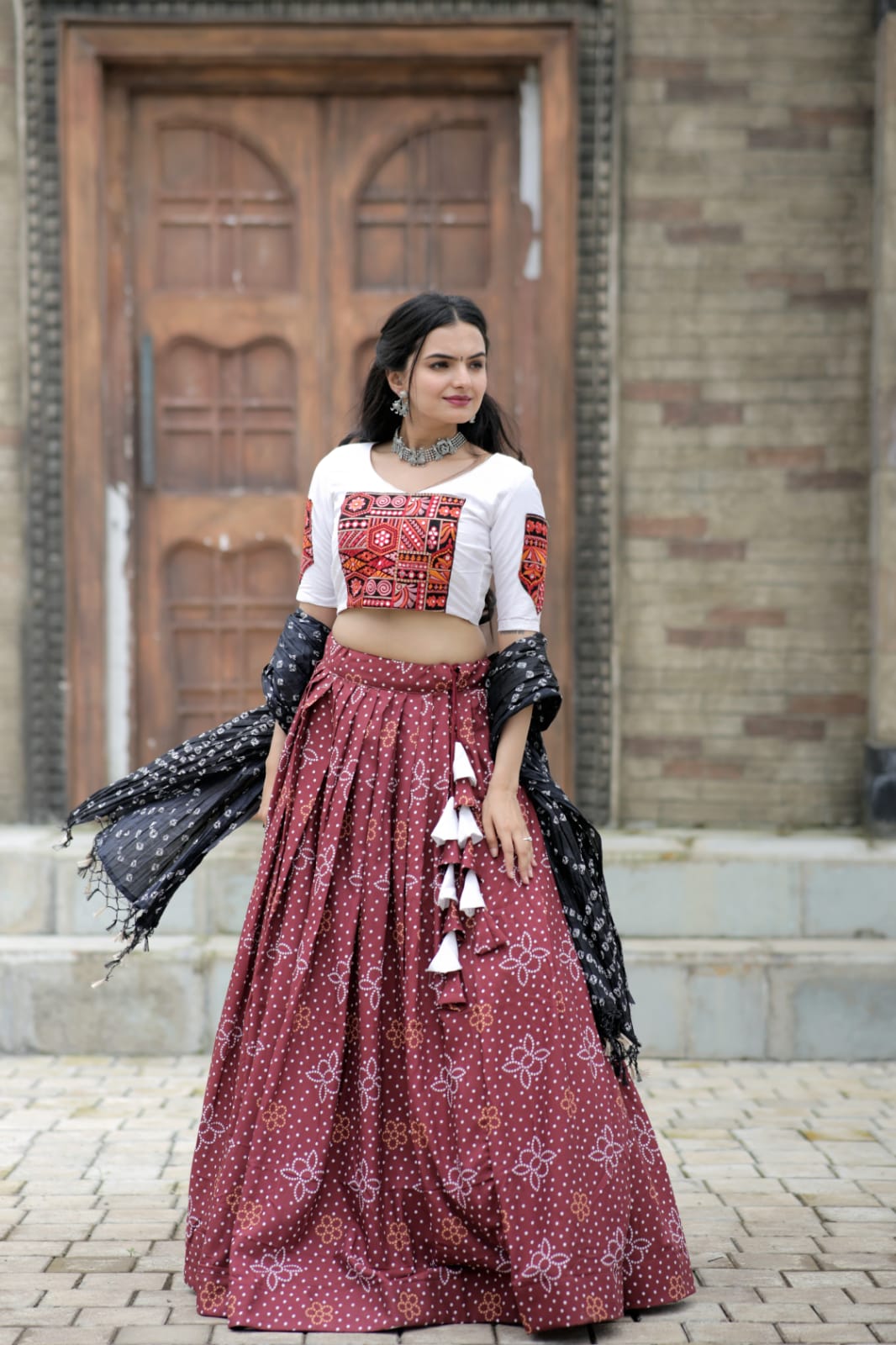 Traditional Wear Maroon Color Digital Print Lehenga Choli