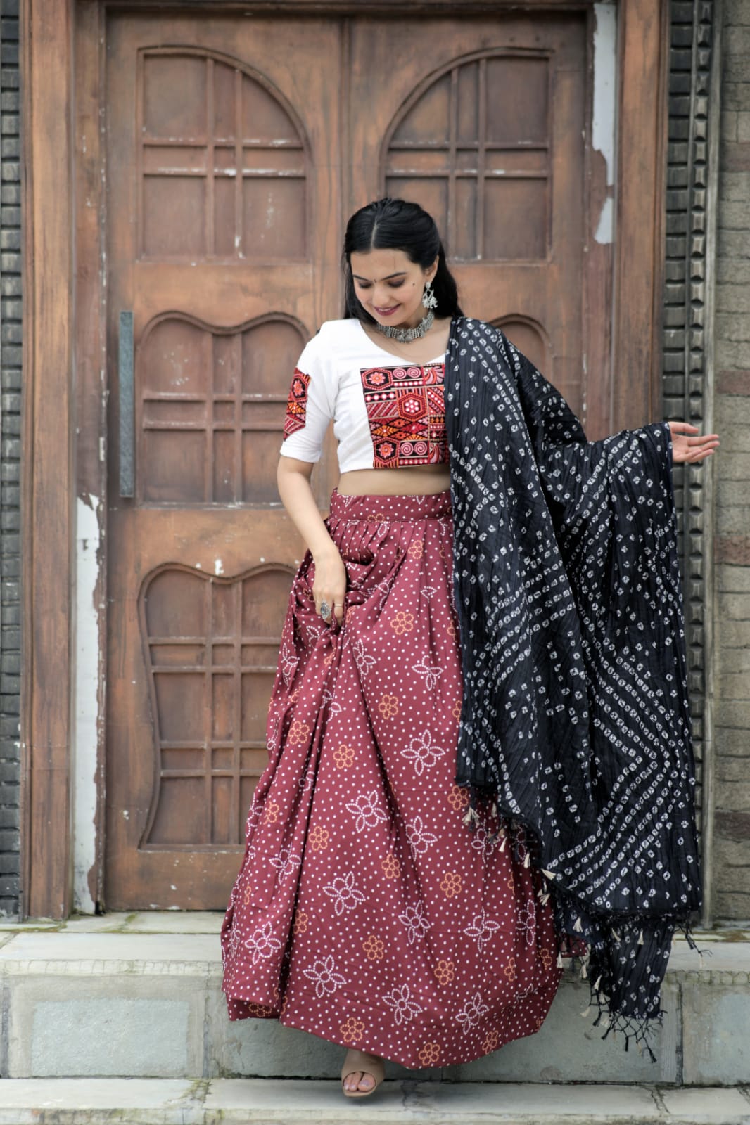 Traditional Wear Maroon Color Digital Print Lehenga Choli