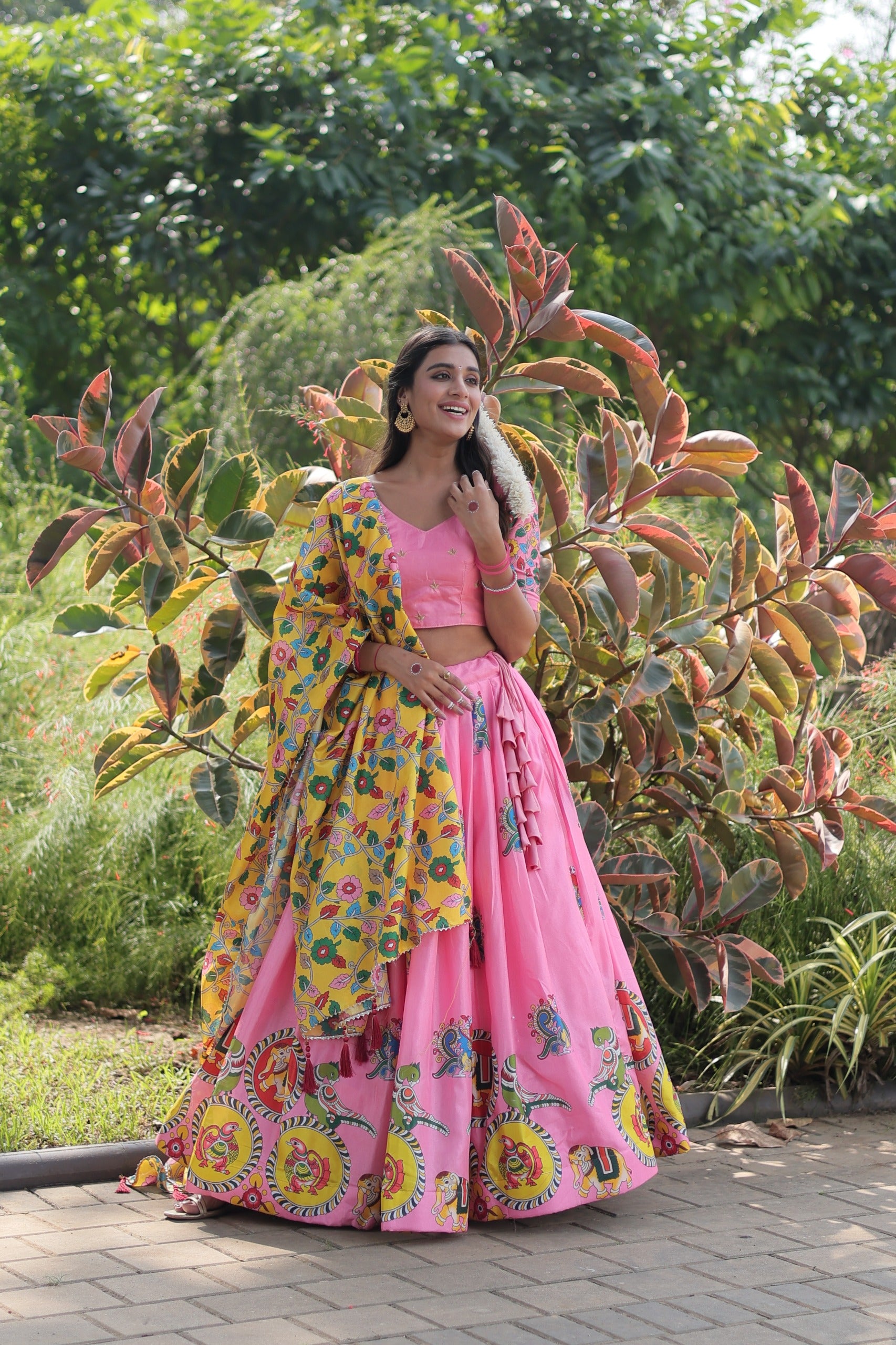 Designer Print Pink Color Exclusive Lehenga Choli