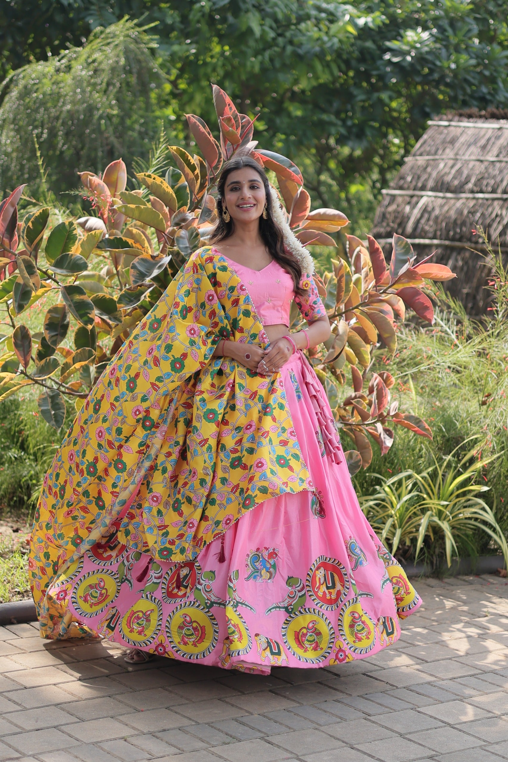 Designer Print Pink Color Exclusive Lehenga Choli