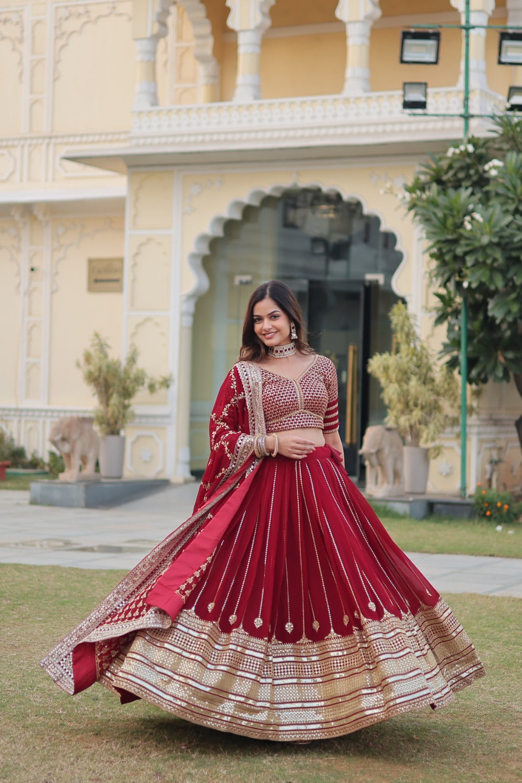 Designer Red Color Wedding Lehenga Choli
