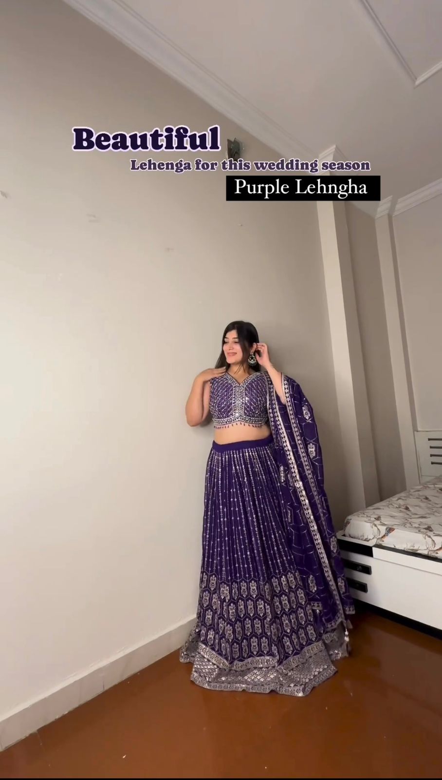 Beautiful Purple Color Lehengha For This Wedding Season