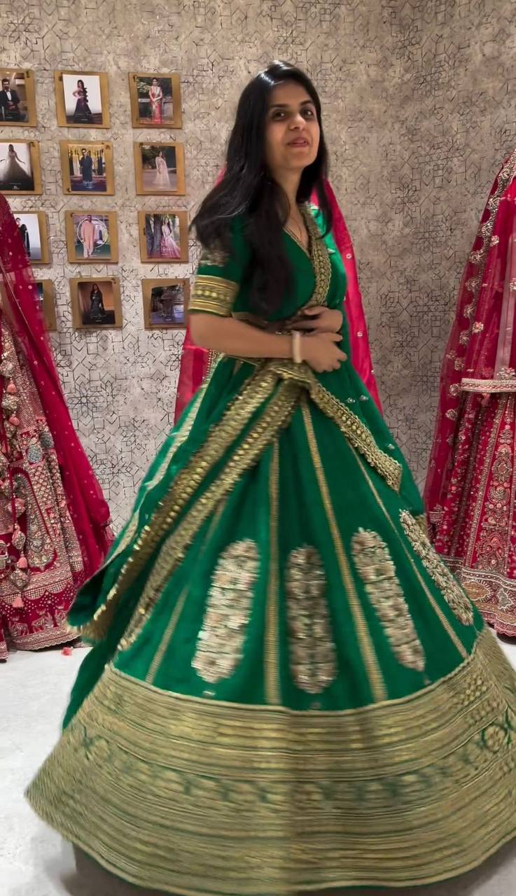 Fantastic Green ColorSequence Thread Work Lehenga Choli