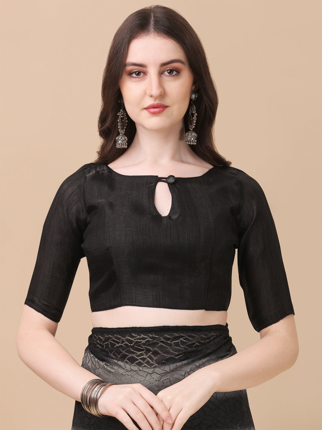 Fancy Black Color Rasal Net Designer Saree
