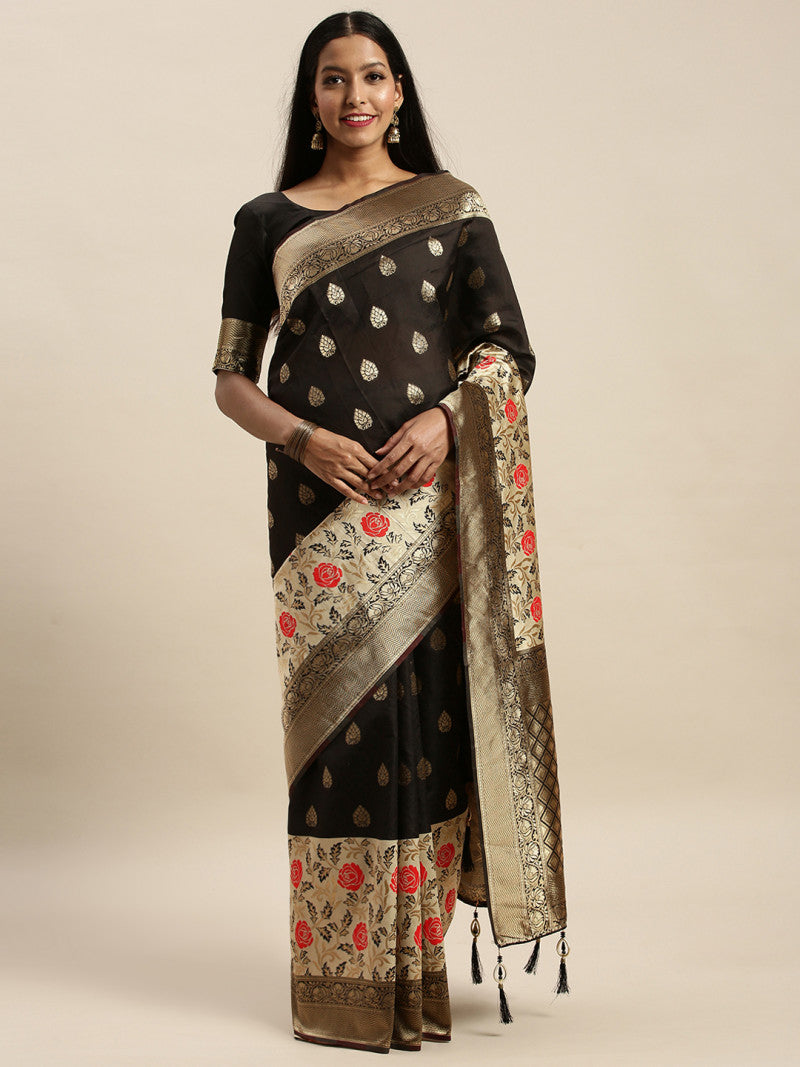 Wonderful Brown Color Banarasi Silk Saree