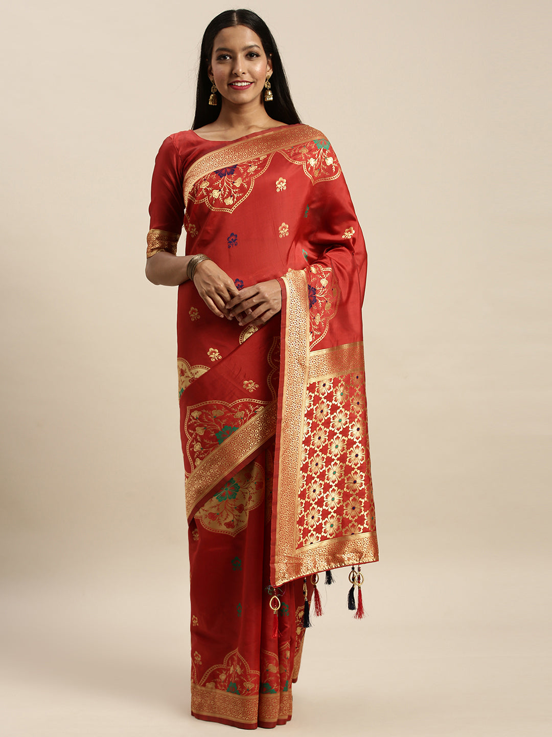 Wonderful Red Color Banarasi Silk Saree