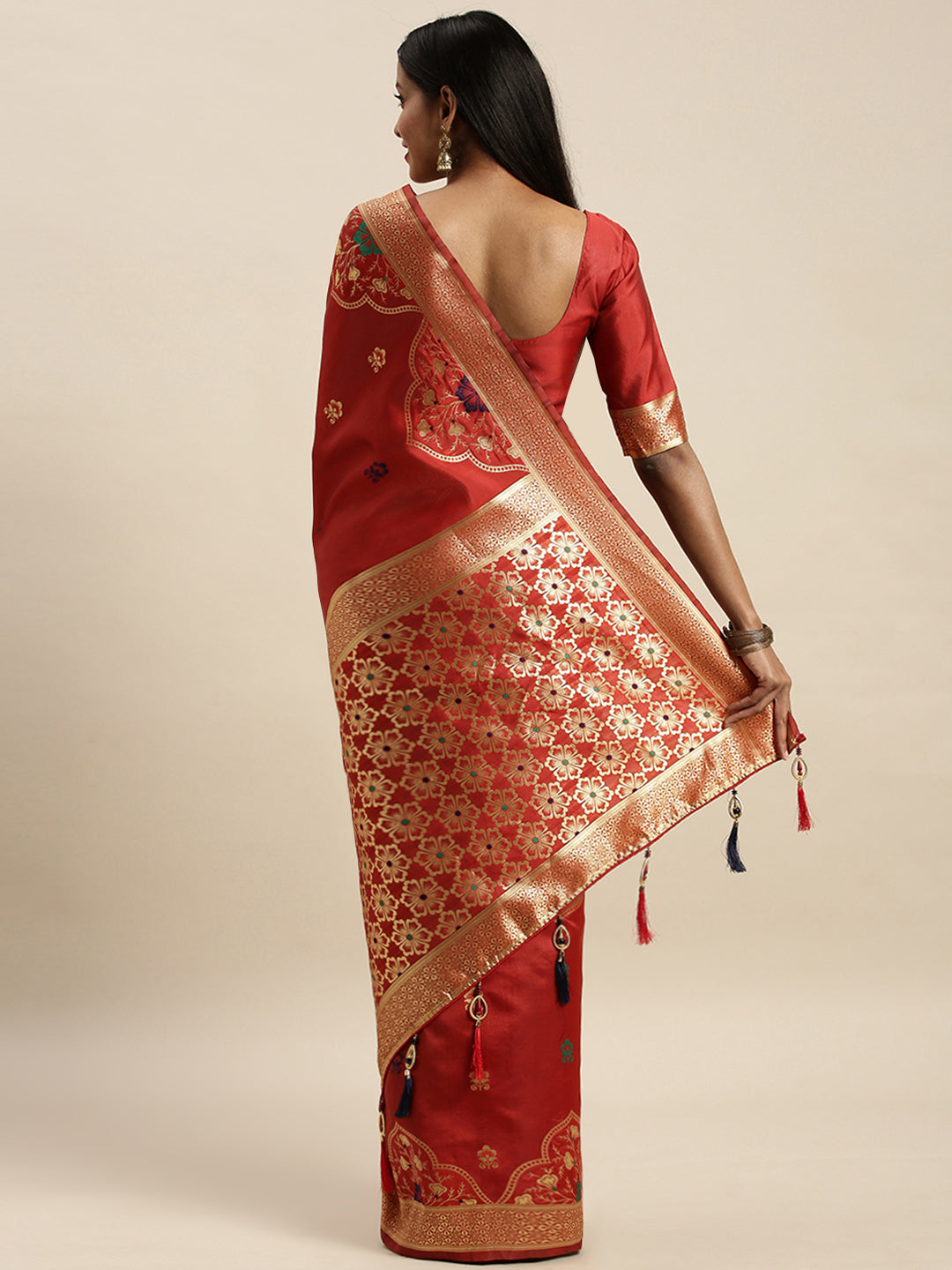 Wonderful Red Color Banarasi Silk Saree