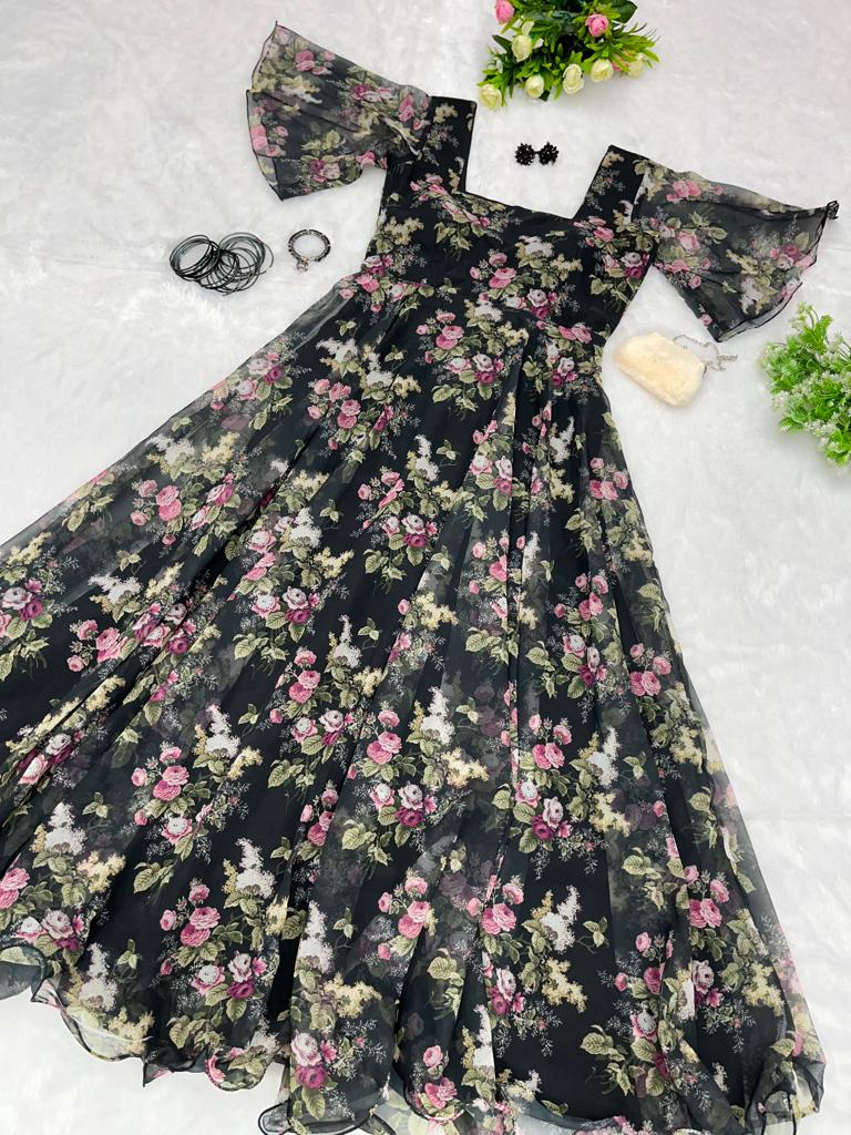 Summer Special Black Color Stylish Maxi Dress